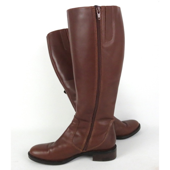 ECCO Sz 38 7-7.5 Hobart 25 Buckle Boot Knee Length - Picture 3 of 8